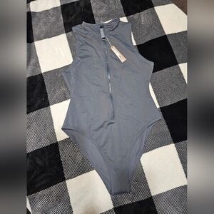 Skims front zipper one piece swimsuit